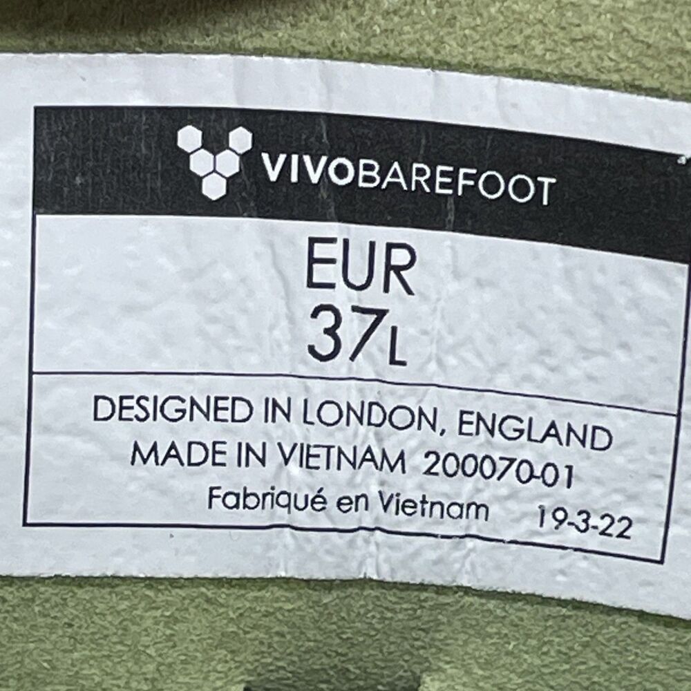 Vivobarefoot Primus Lite III Green Minimalist Athletic Sneakers Womens 37 US 6 - Picture 8 of 9